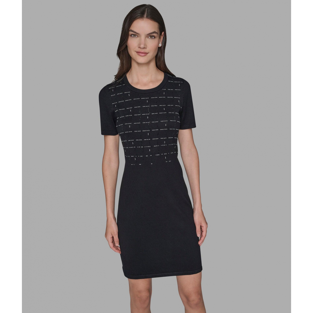 'Embroidered Sweater Dress' für Damen