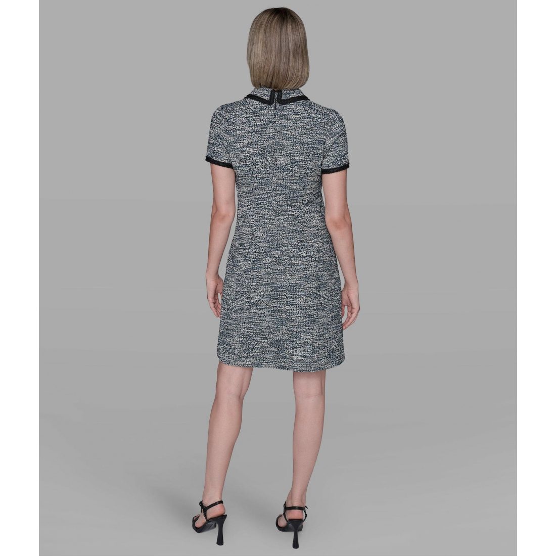 'Tweed Knit Shirt Dress' pour Femmes