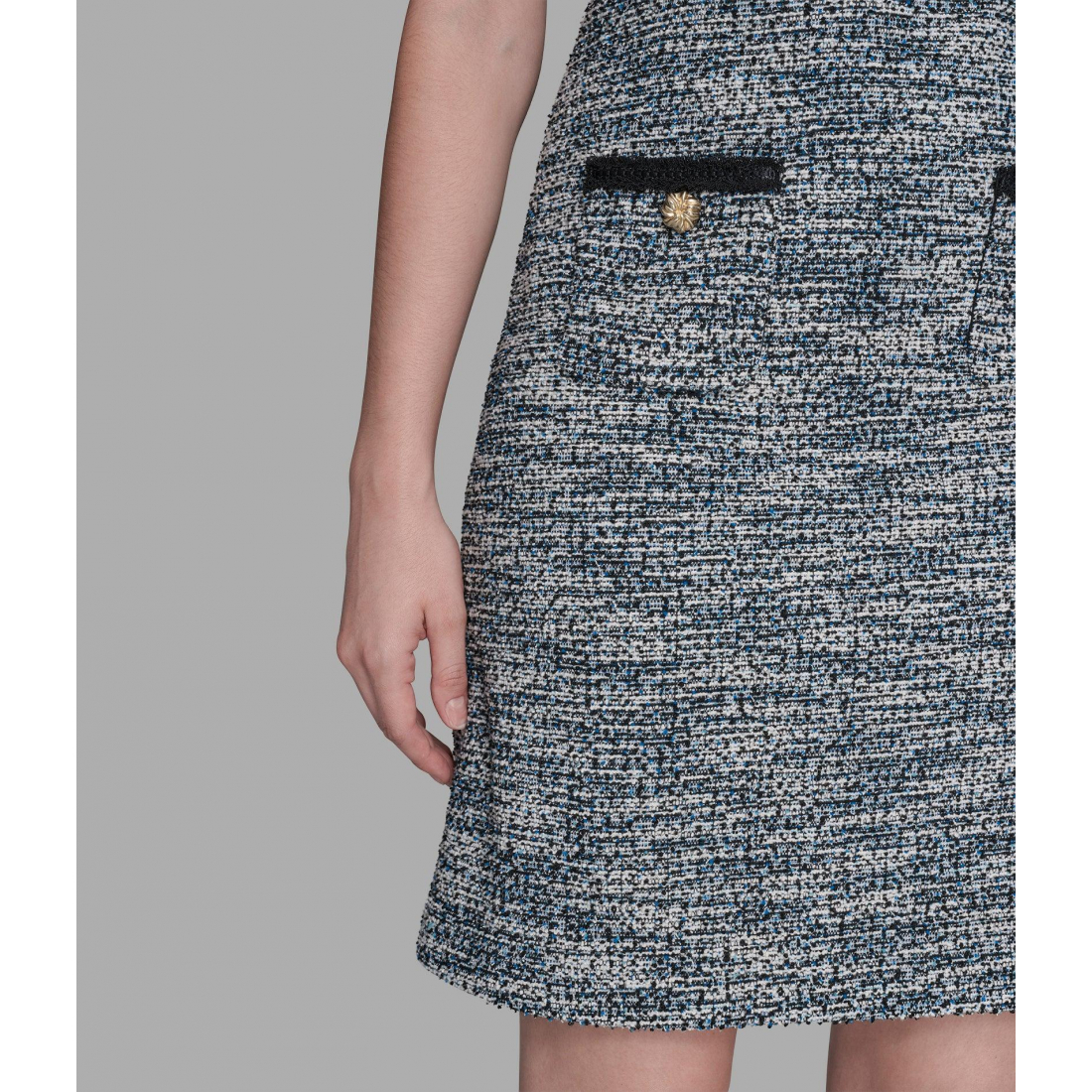 'Tweed Knit Shirt Dress' pour Femmes