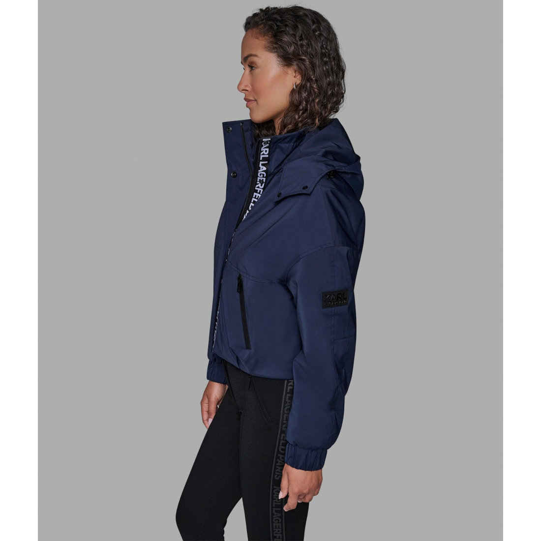 'Cropped Logo Bomber' pour Femmes