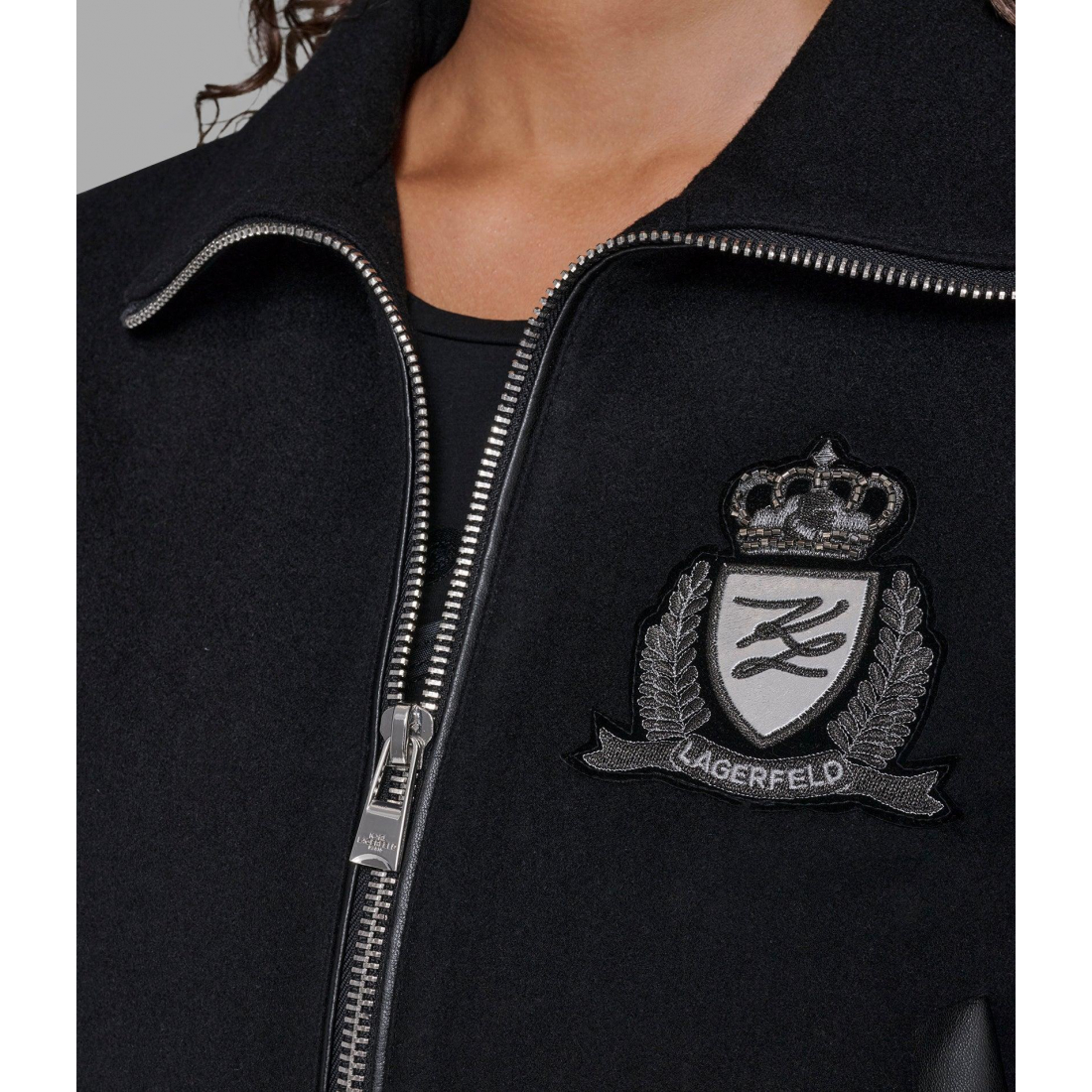 'Wool Varsity Jacket' pour Femmes