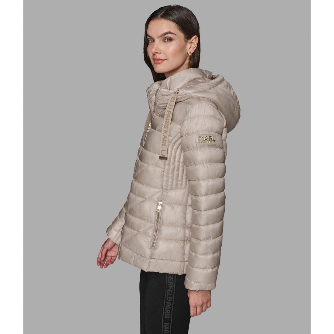 'Short Puffer Jacket With Logo' pour Femmes