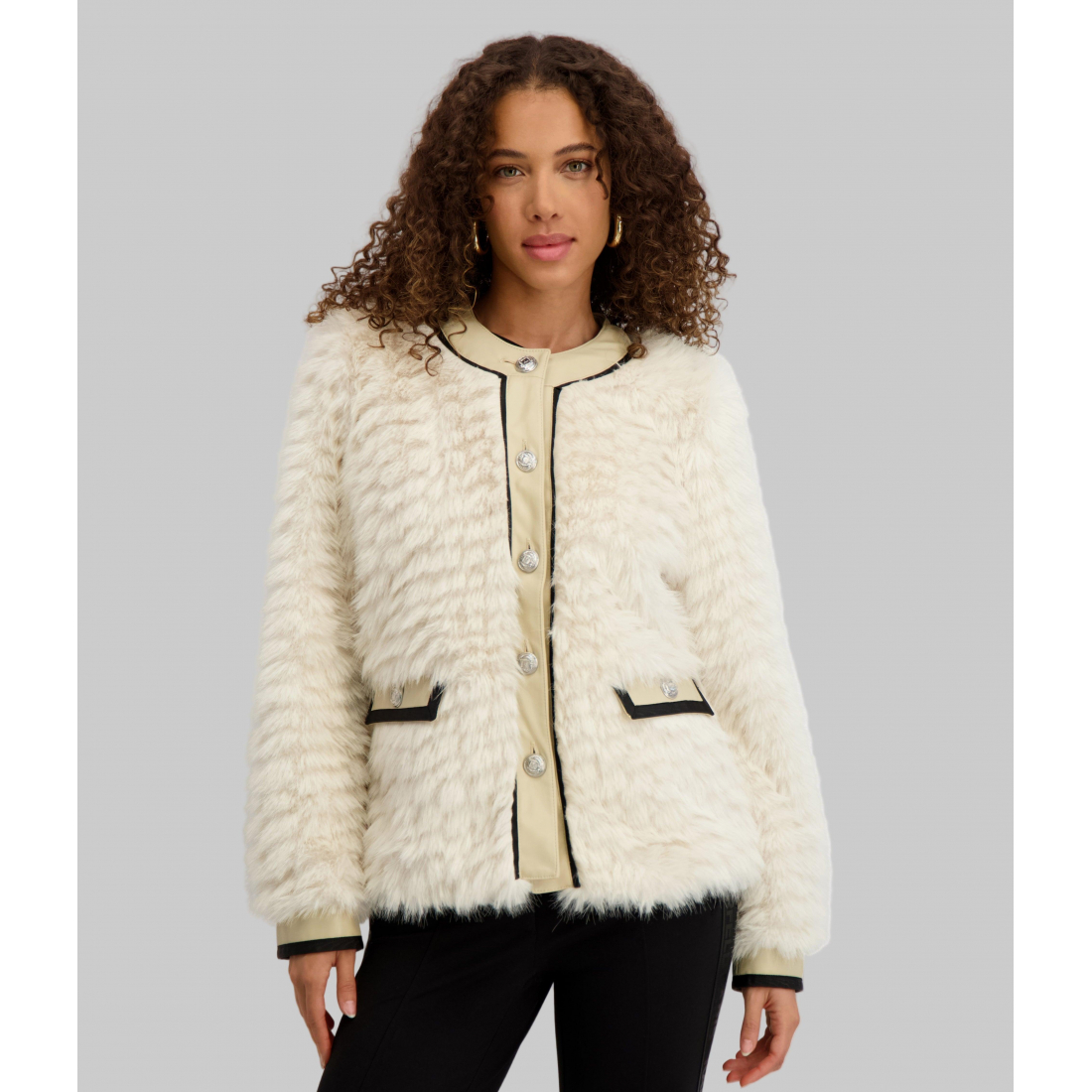 'Faux Fur Cardigan Jacket' für Damen