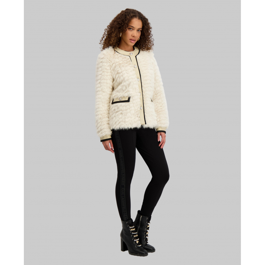 'Faux Fur Cardigan Jacket' für Damen