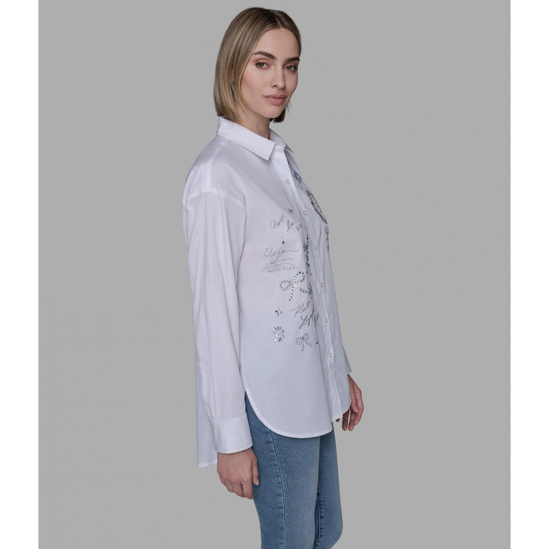 Women's 'Paris Whimsy Poplin Shirt'