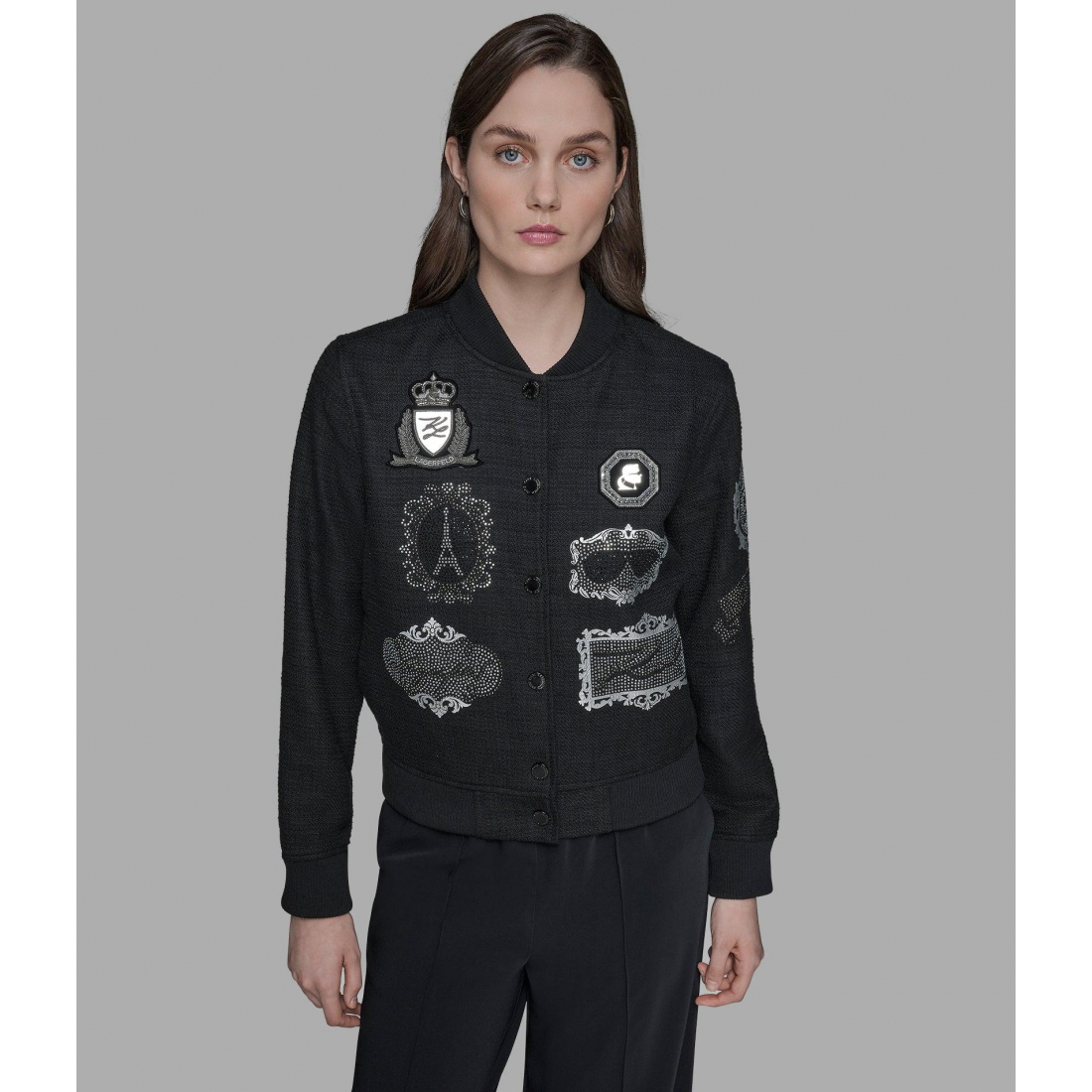 'Bomber Jacket With Patches' für Damen