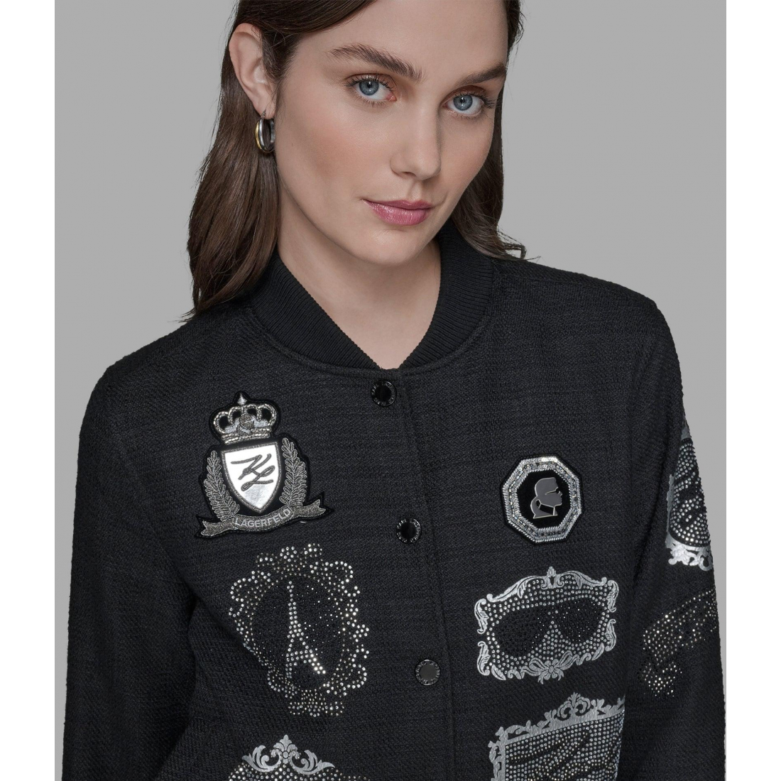 'Bomber Jacket With Patches' für Damen