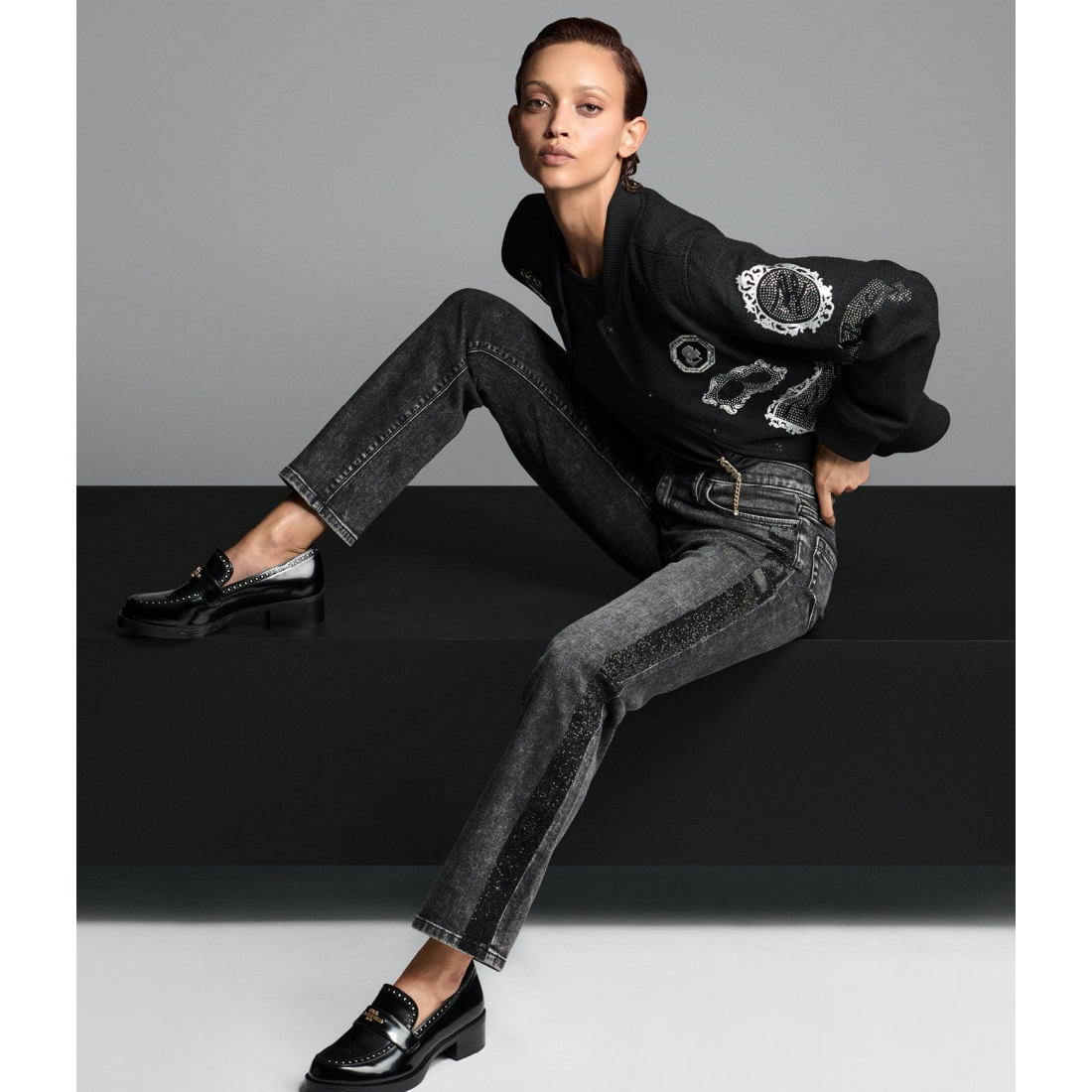 'Bomber Jacket With Patches' für Damen