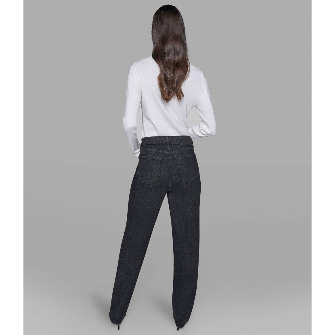 'Rhinestone Trim Jean' pour Femmes