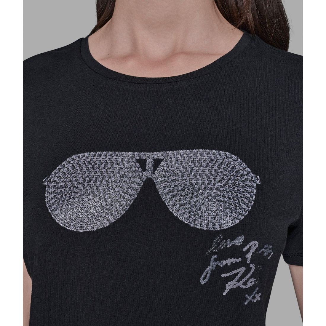 'Sequin Sunglasses Tee' pour Femmes