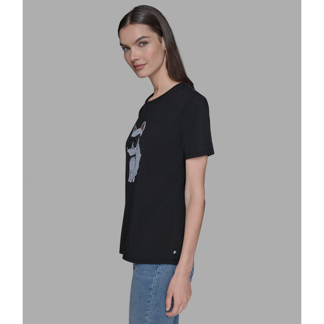 'Choupette Sequin Logo Tee' für Damen