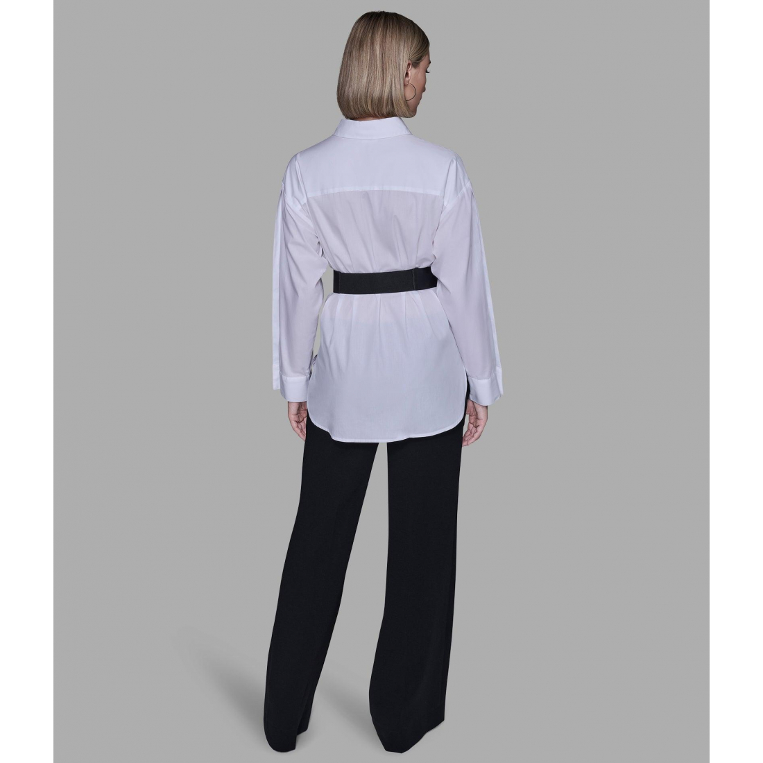 Women's 'Belted Poplin Shirt'