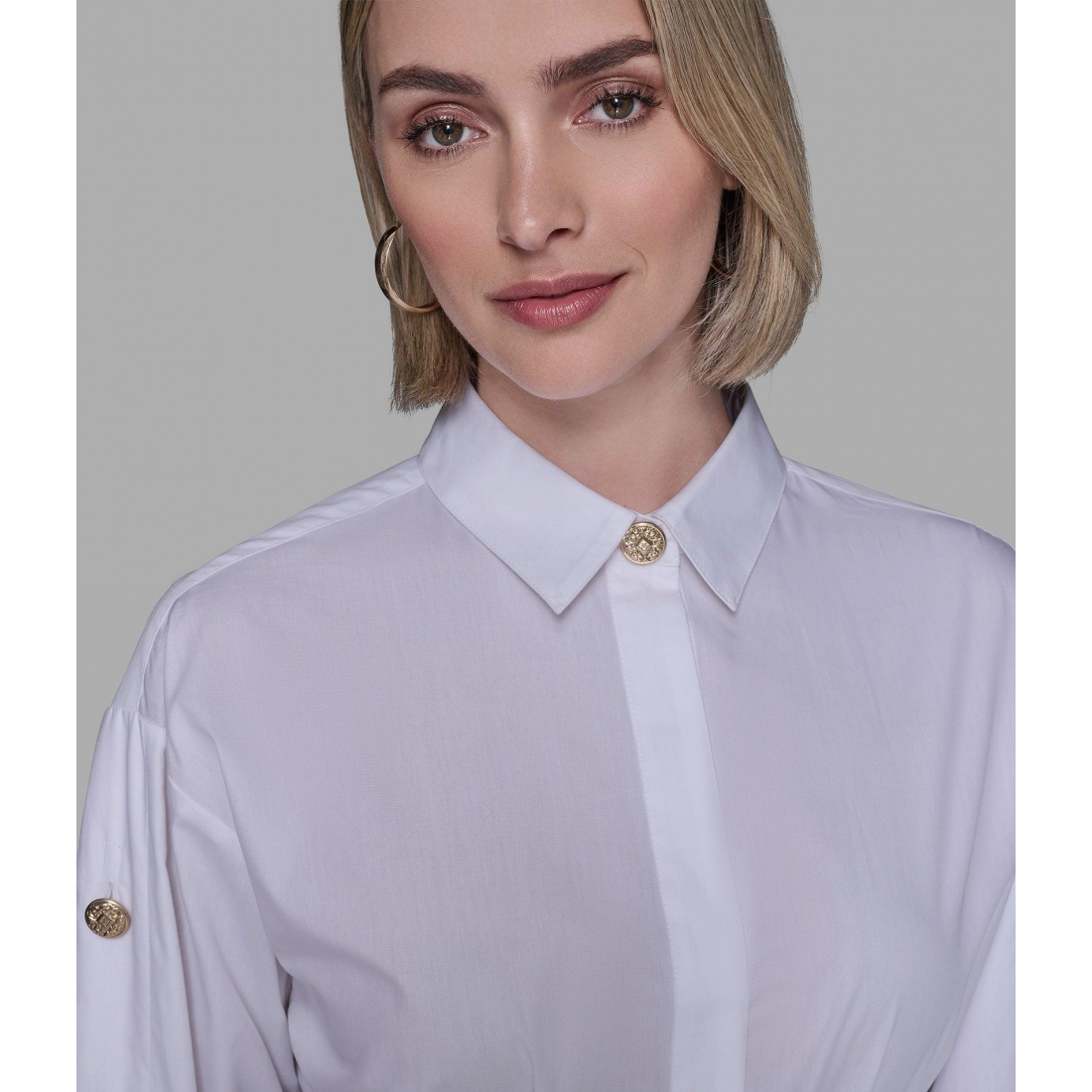 Women's 'Belted Poplin Shirt'