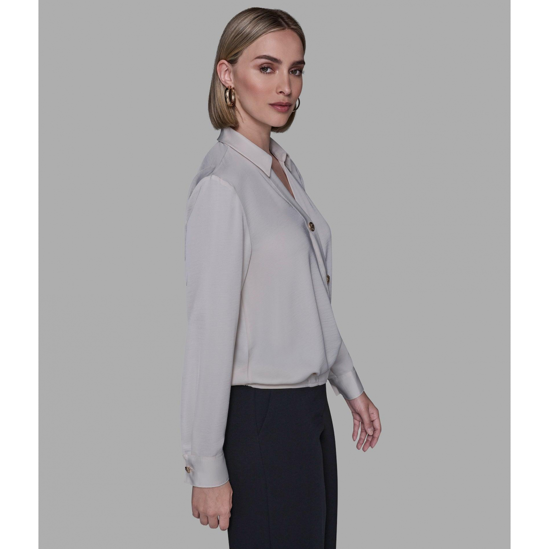 'Wrap-Effect Blouse' pour Femmes