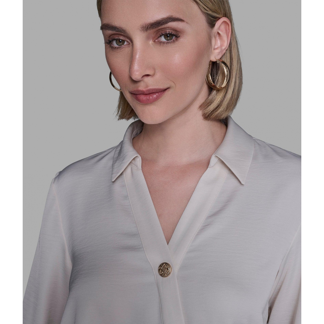 'Wrap-Effect Blouse' pour Femmes