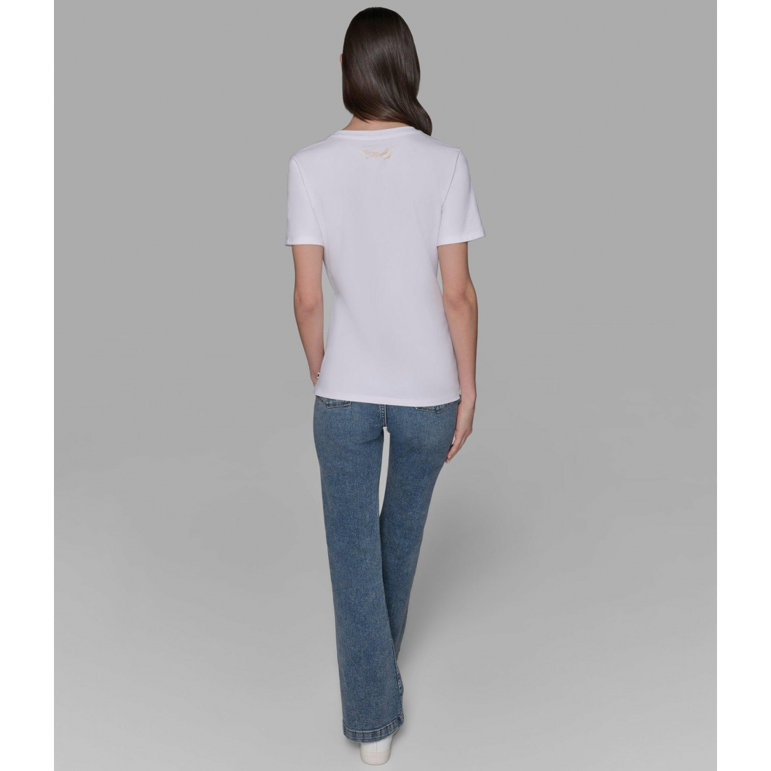'Karl Rose Logo Tee' pour Femmes