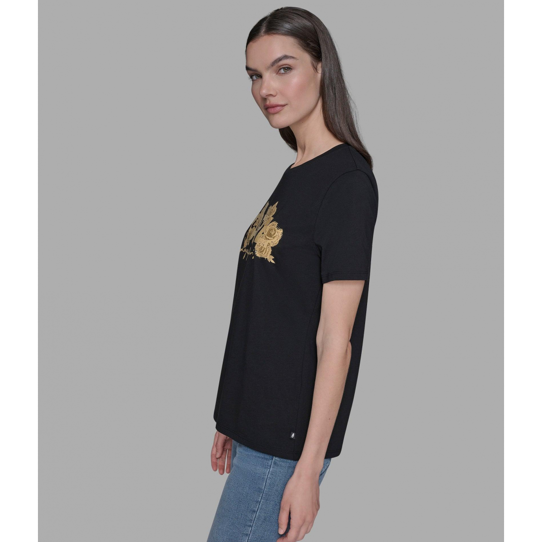 'Karl Rose Logo Tee' pour Femmes