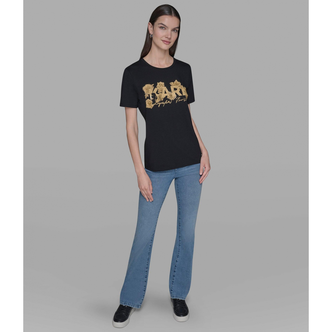 'Karl Rose Logo Tee' pour Femmes