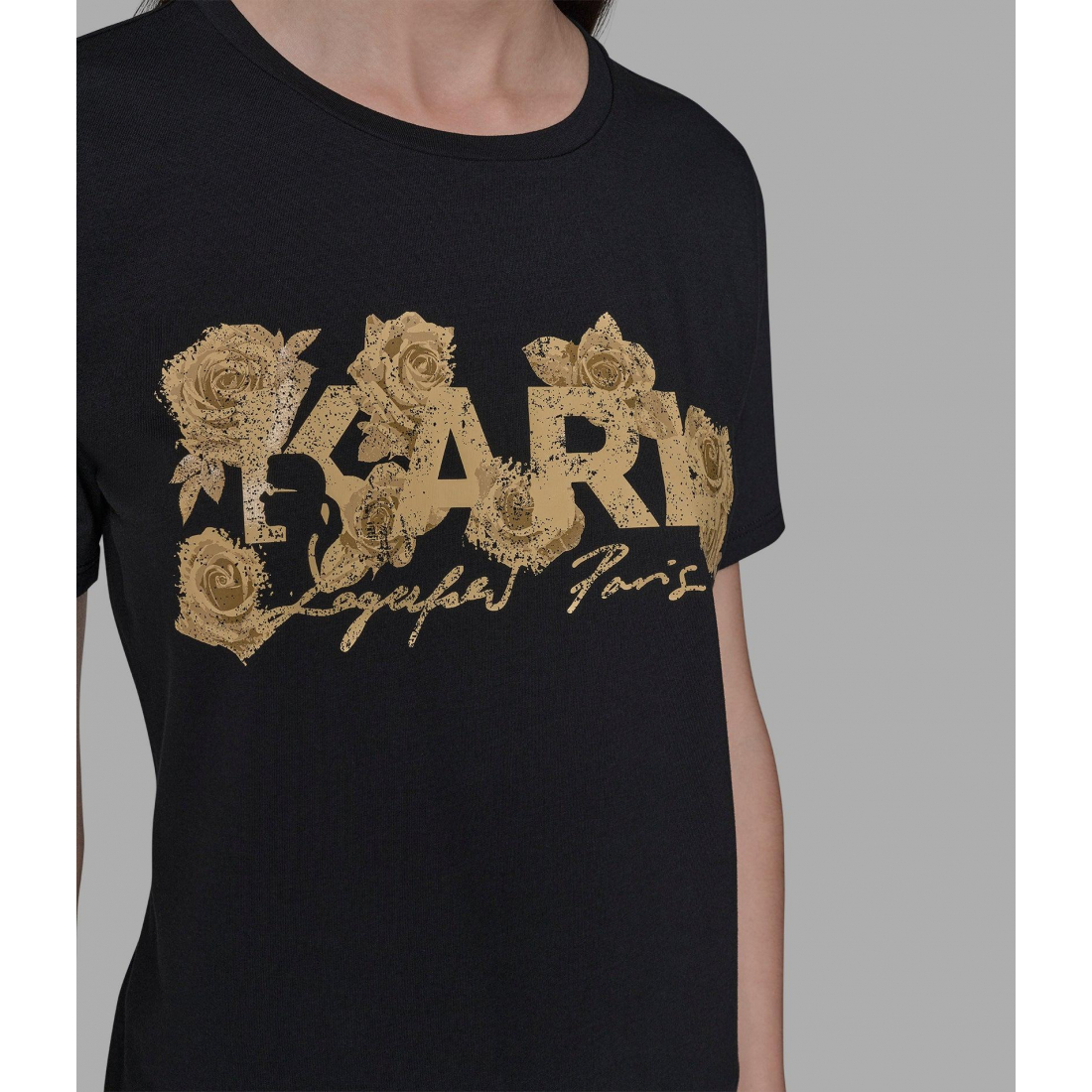 'Karl Rose Logo Tee' pour Femmes