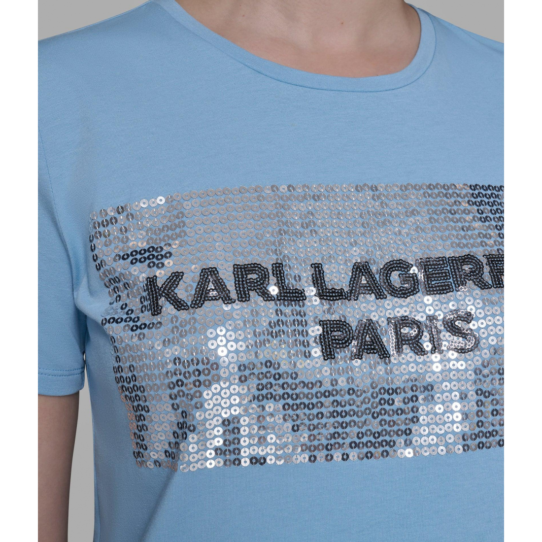 'Sequin Box Logo Tee' pour Femmes
