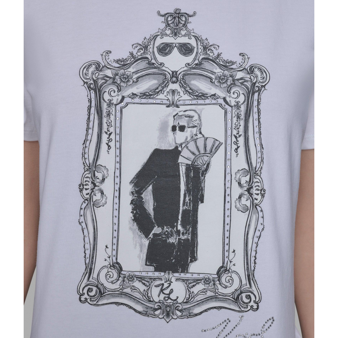 'Karl Illustration Tee' für Damen