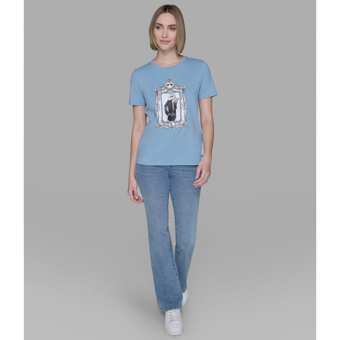 'Karl Illustration Tee' für Damen