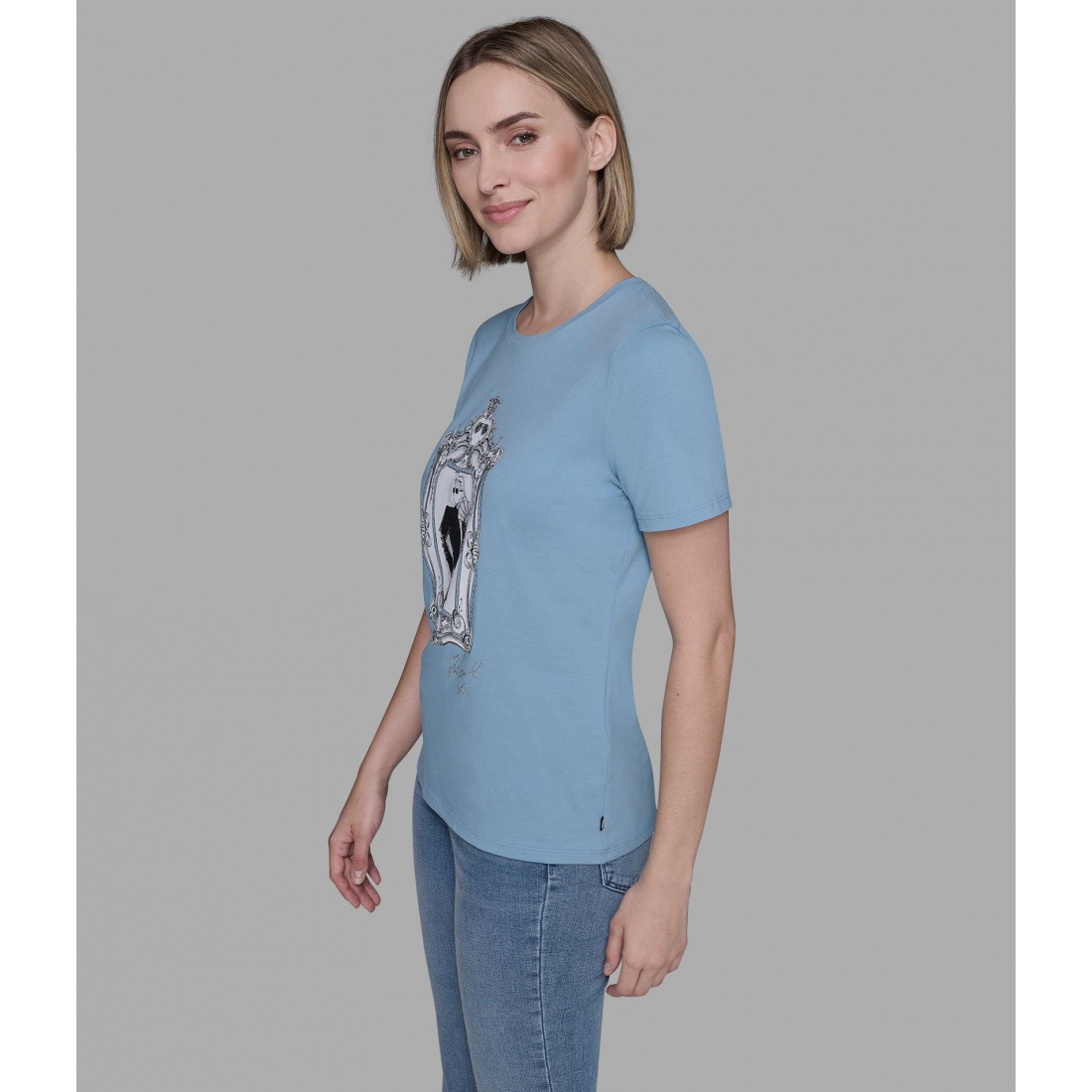 'Karl Illustration Tee' für Damen