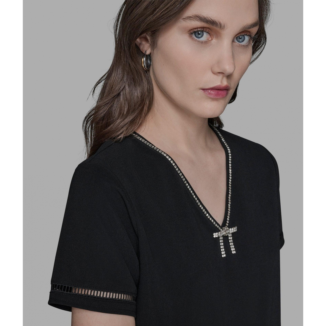 'Bow-Embellished Top' pour Femmes