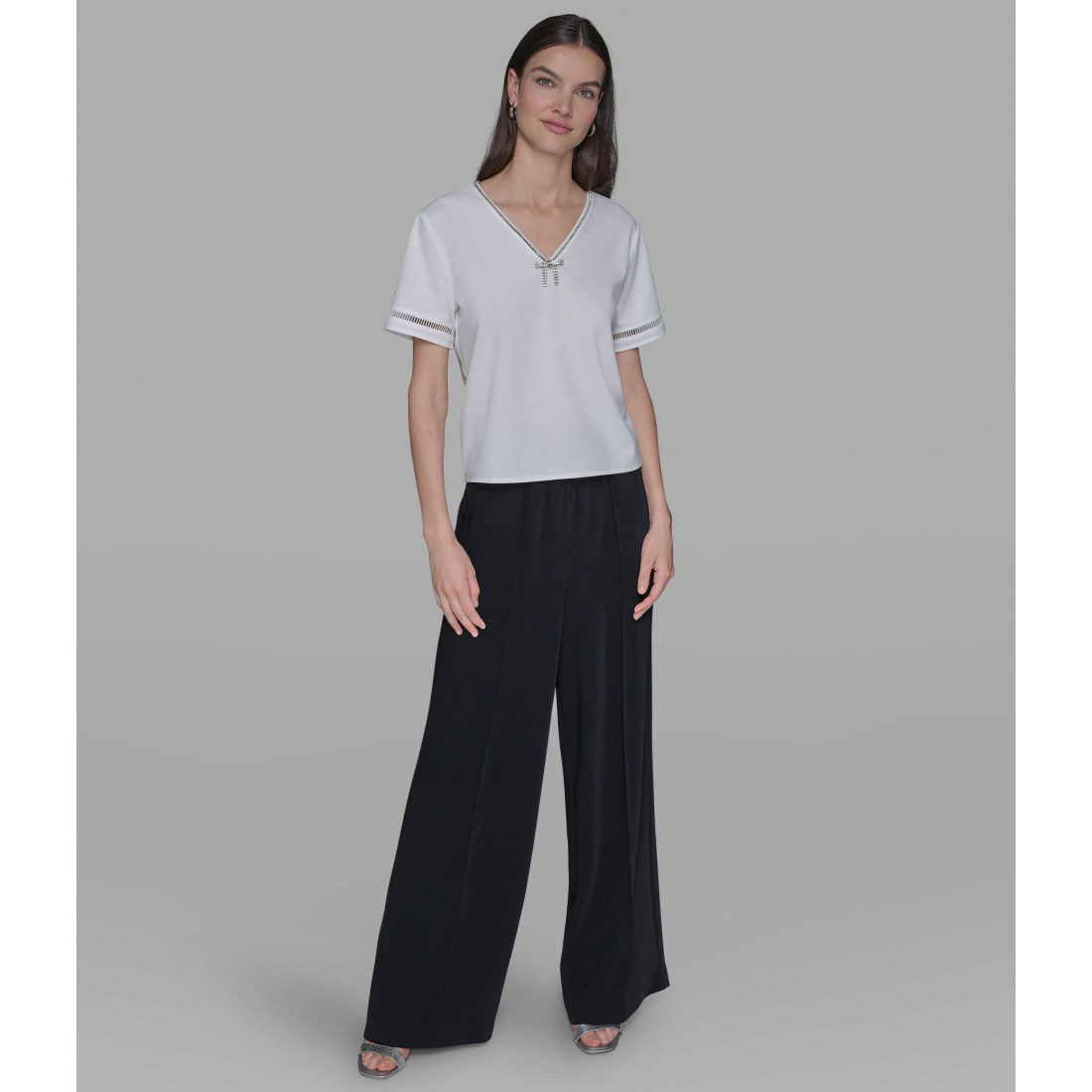 'Bow-Embellished Top' pour Femmes