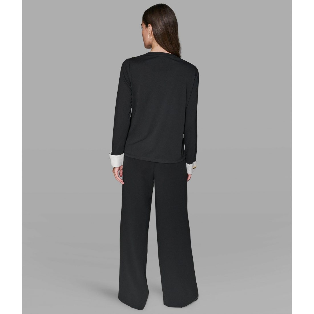 'Knit Top With Floral Buttons' für Damen