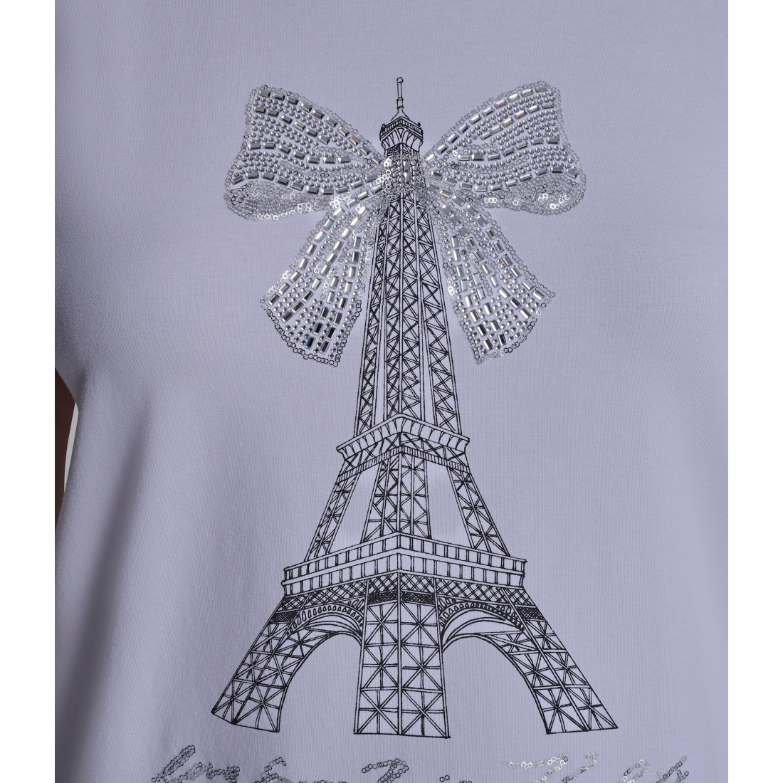 Women's 'Eiffel Tower Bow Tee'