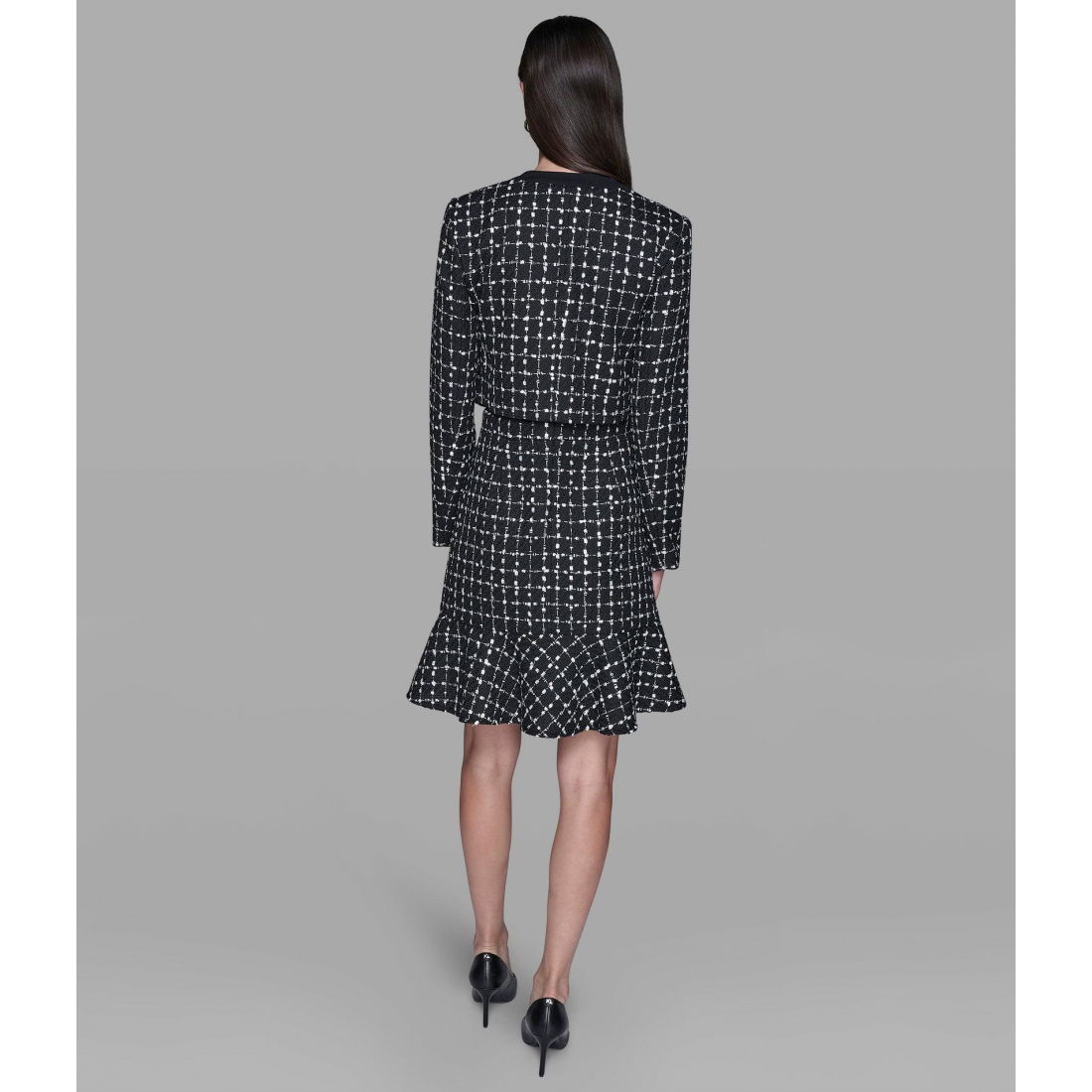 'Cropped Tweed Co-Ord Jacket' für Damen