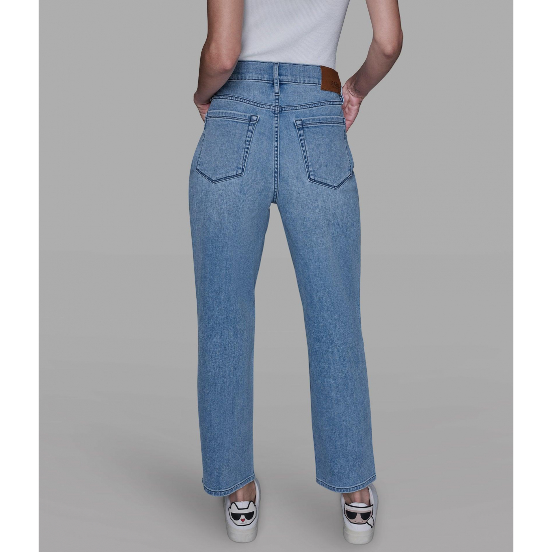 'Rhinestone Trim Jean' pour Femmes