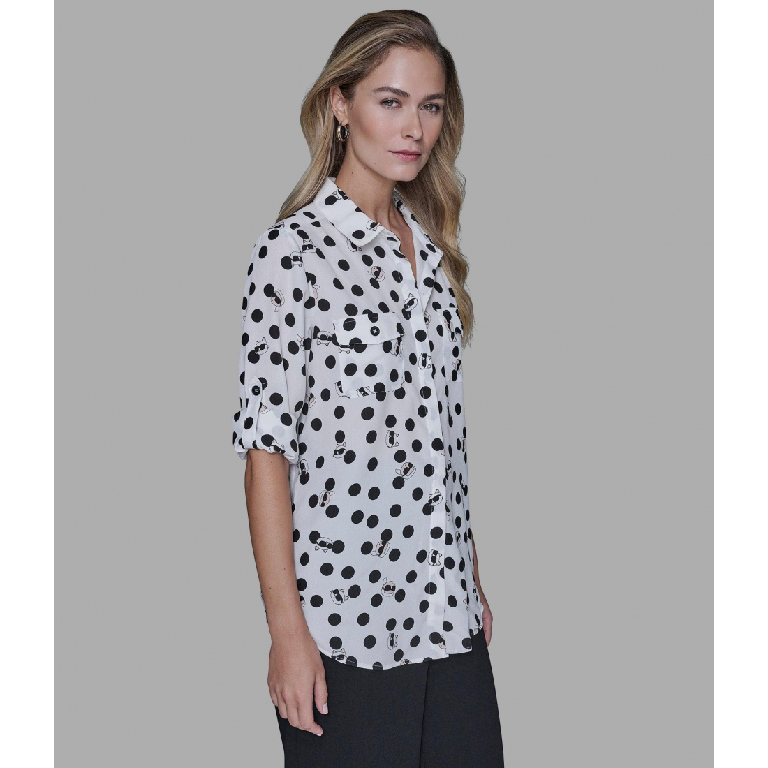 'Choupette And Karl Whimsy Blouse' für Damen