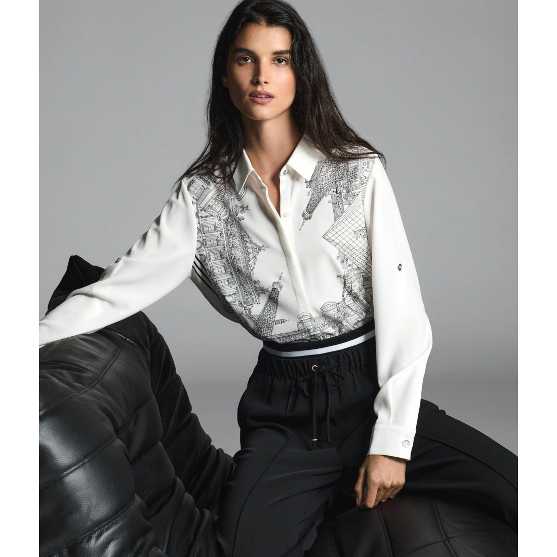 'Paris Scene Soft Blouse' pour Femmes