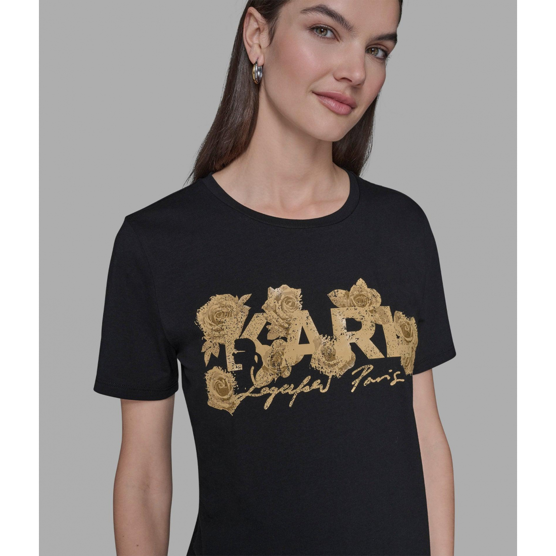 'Karl Rose Logo Tee' pour Femmes