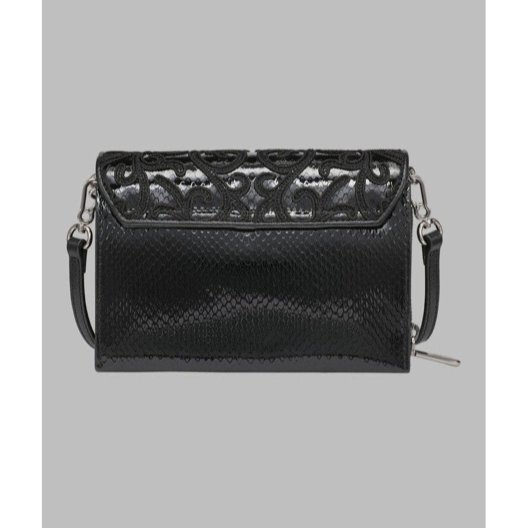 'Lourdes Crossbody  Black Embriodered' für Damen