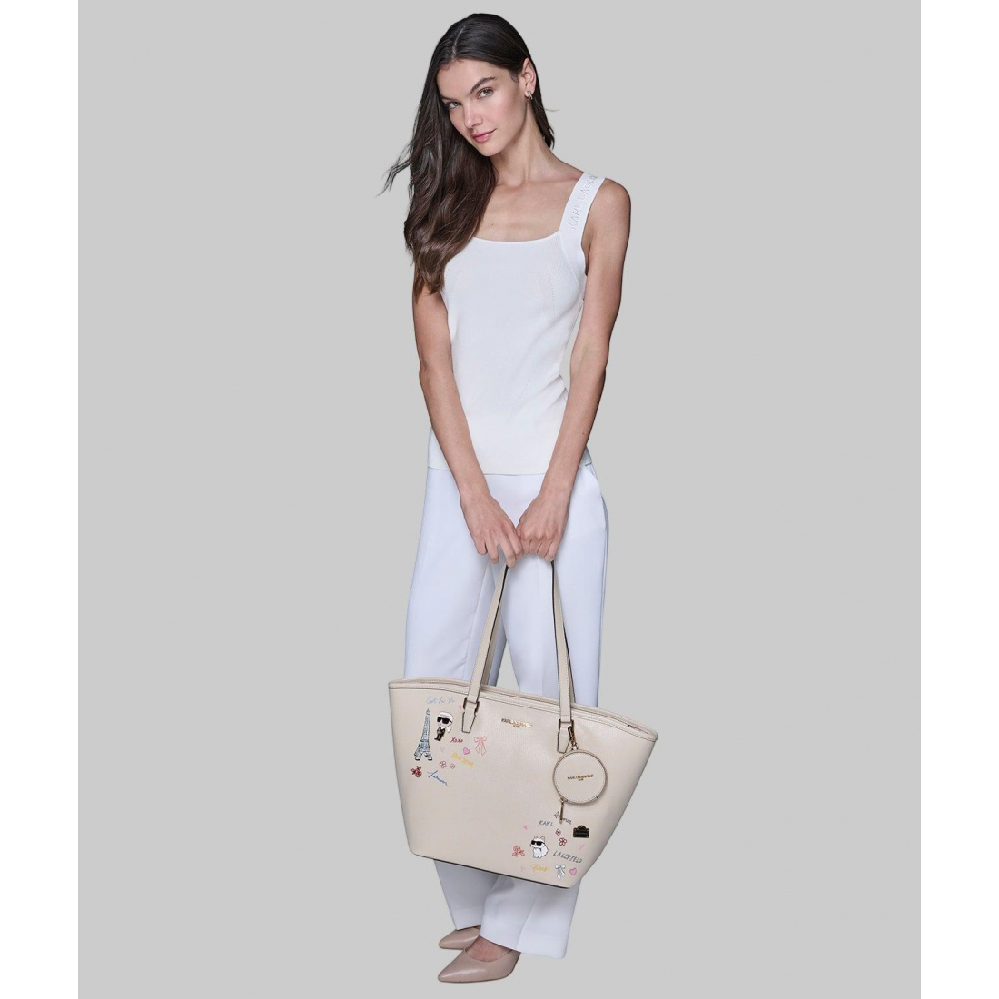 'Adele Tote With Karl Art' für Damen