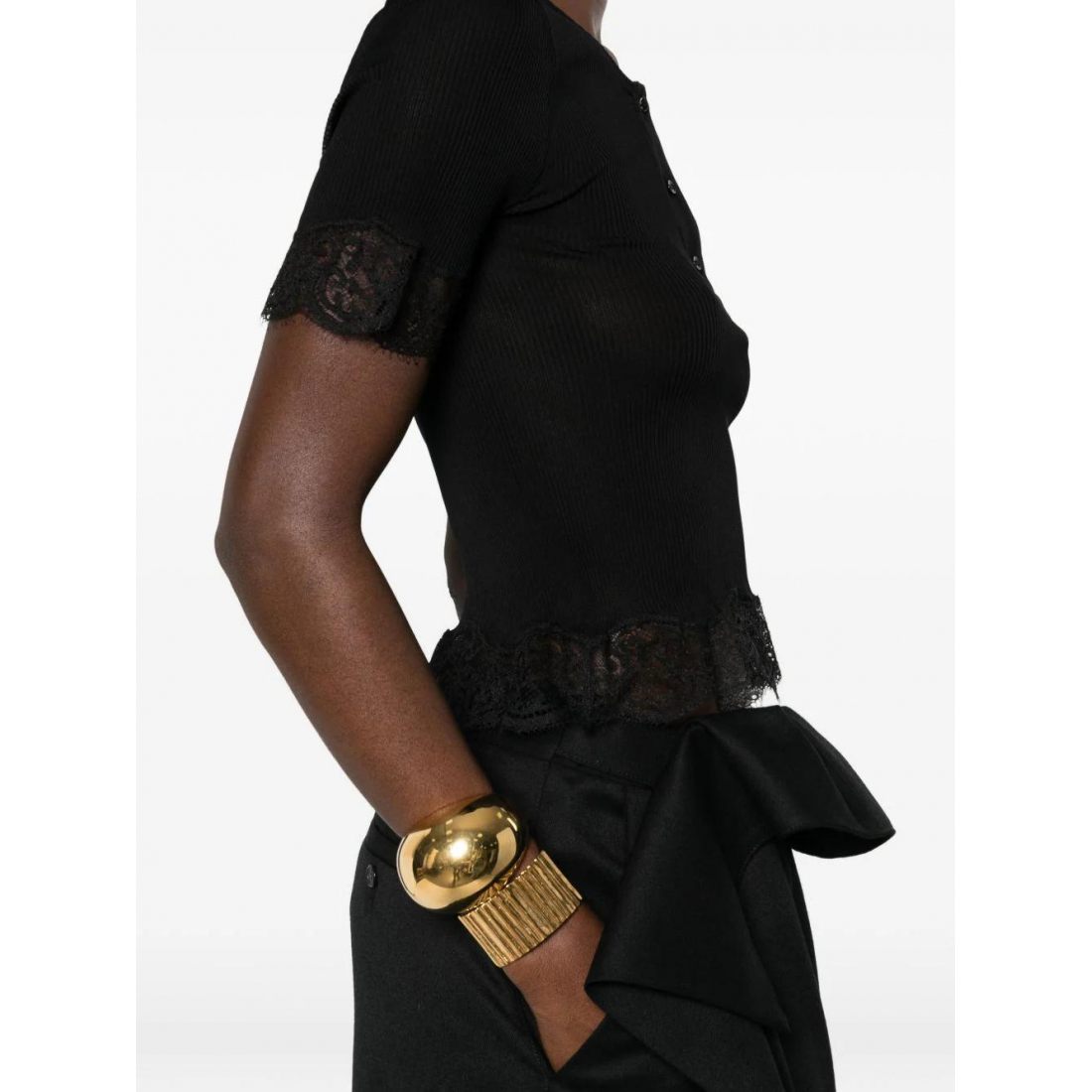 T-shirt 'Ribbed' pour Femmes