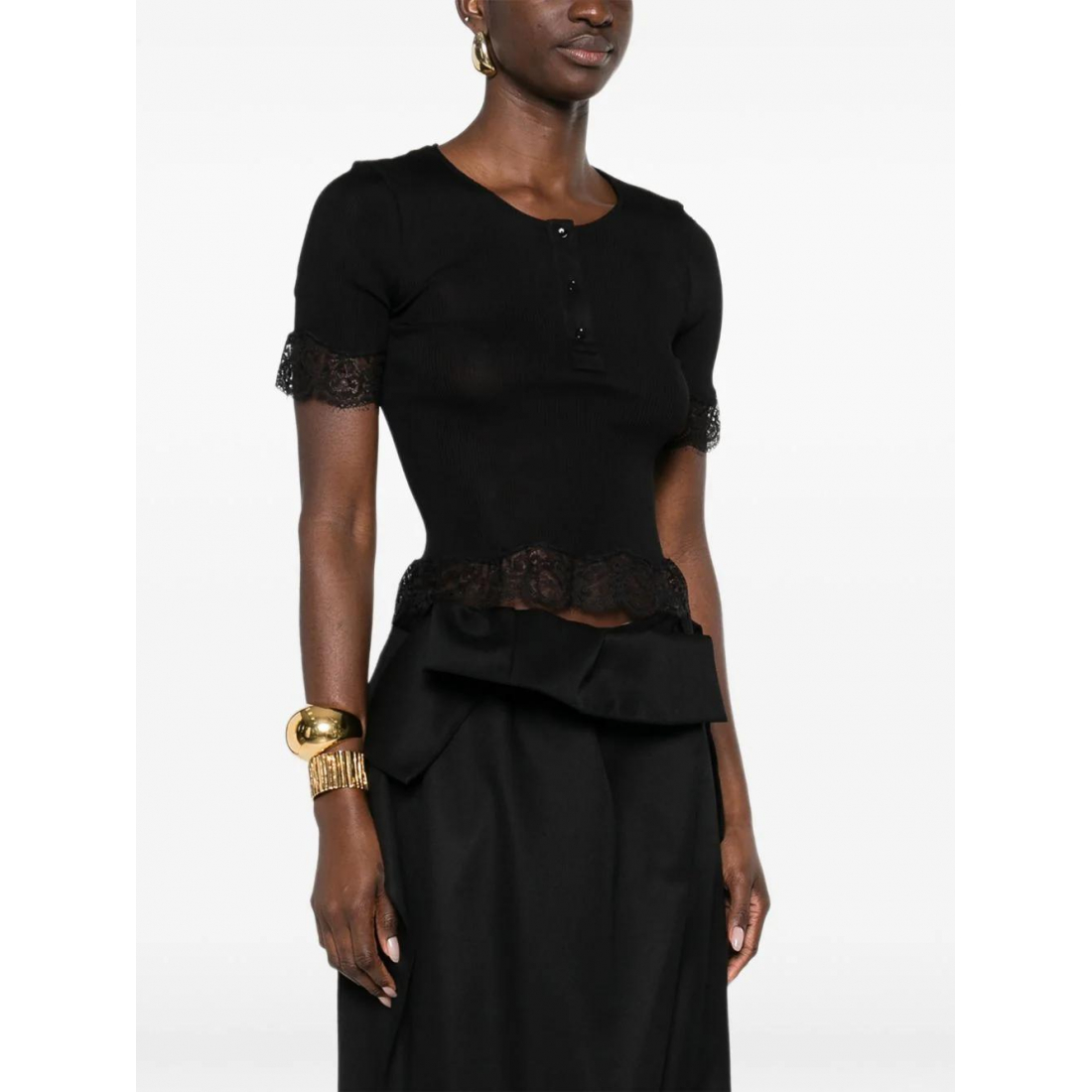 T-shirt 'Ribbed' pour Femmes