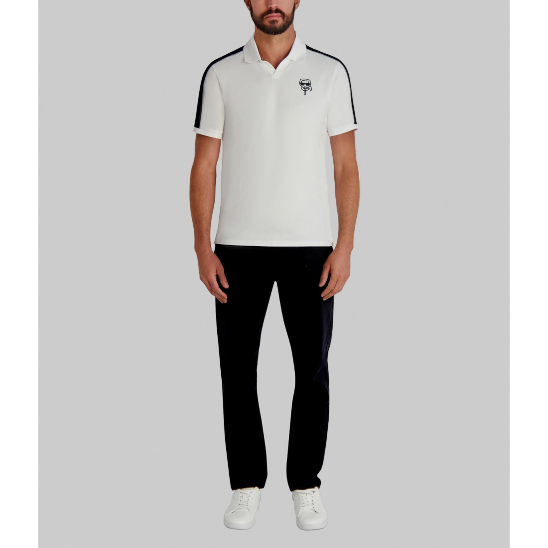 'Jonny Collar Polo With Floating Karl Head' für Herren