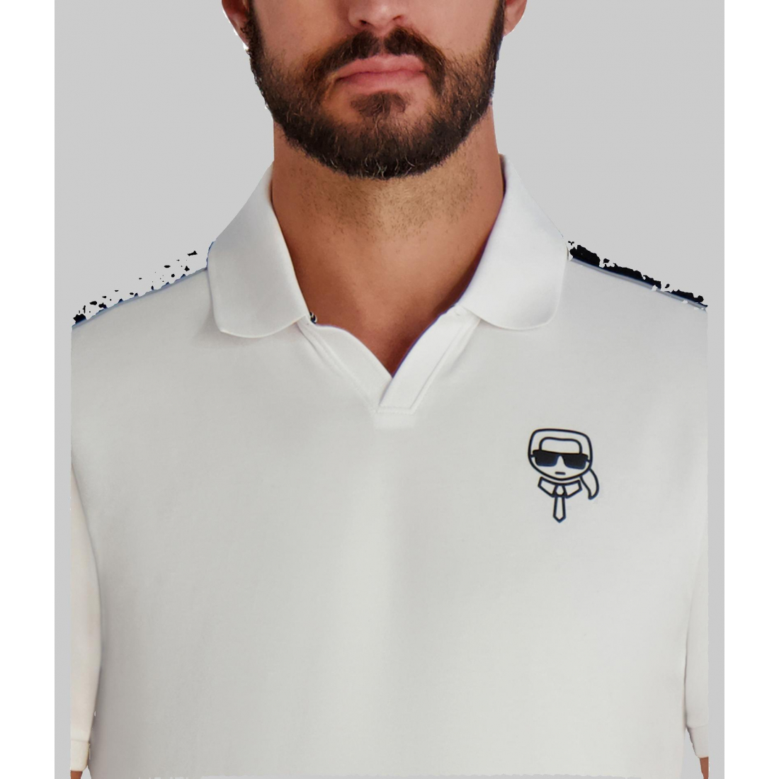 'Jonny Collar Polo With Floating Karl Head' für Herren