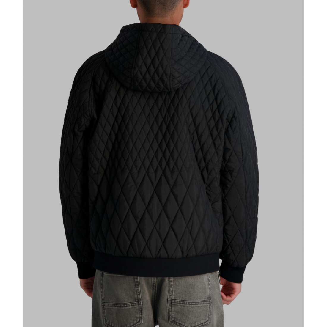 Men's 'Hooded Quilted Bomber Jacket'
