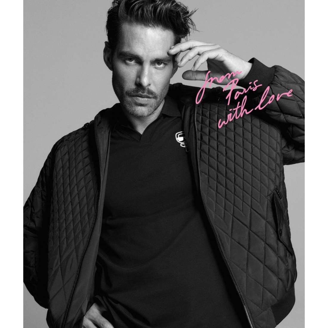 Men's 'Hooded Quilted Bomber Jacket'