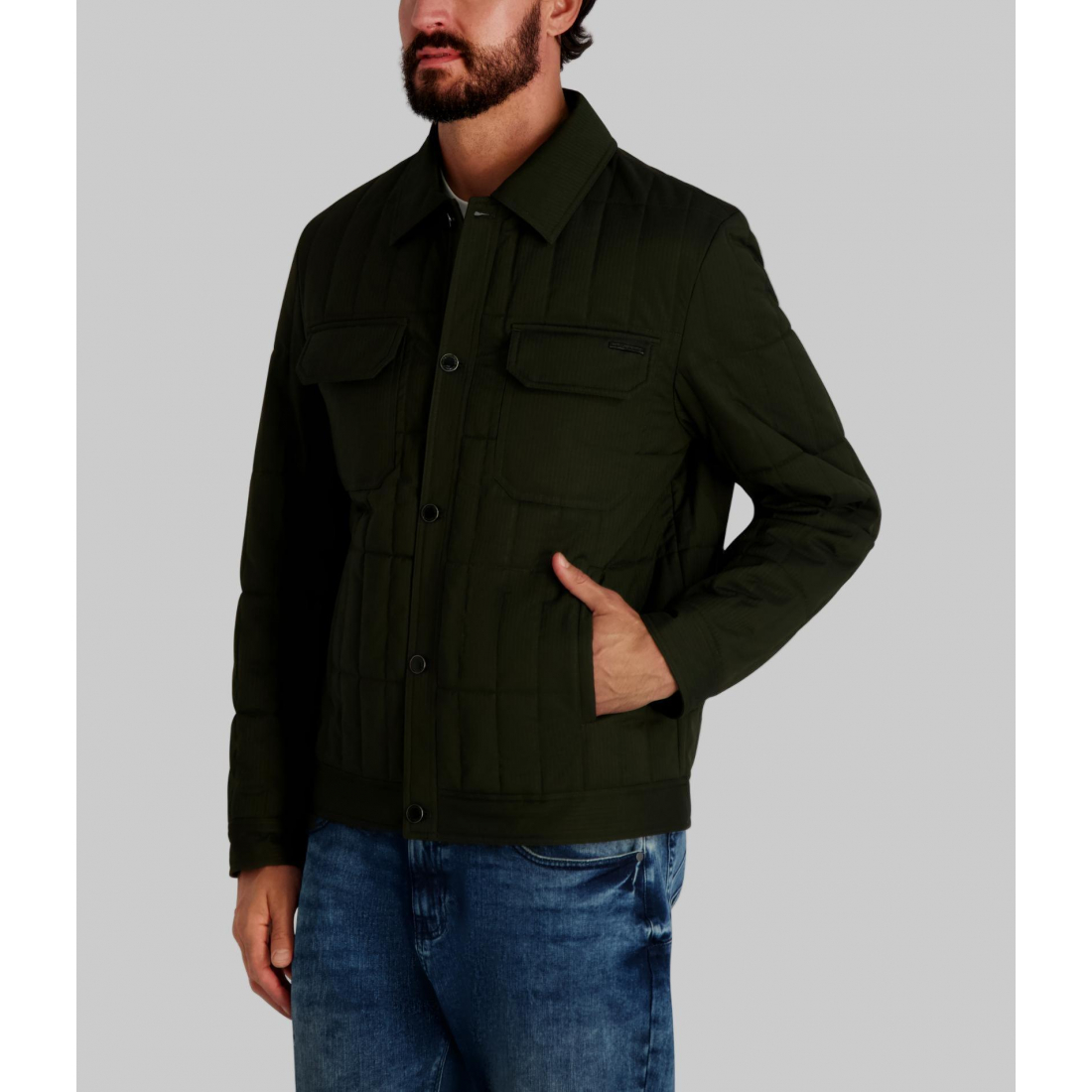 'Quilted Shirt Jacket' für Herren