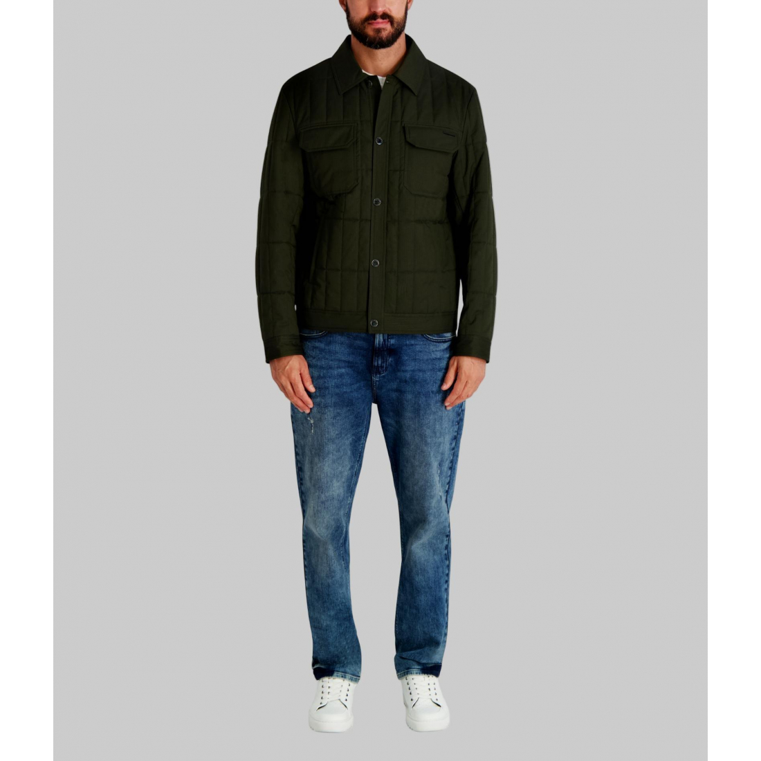 'Quilted Shirt Jacket' für Herren