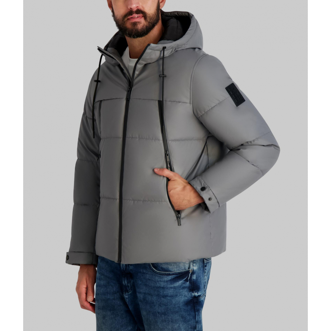 'Mid Weight Hooded Puffer With Pockets' für Herren