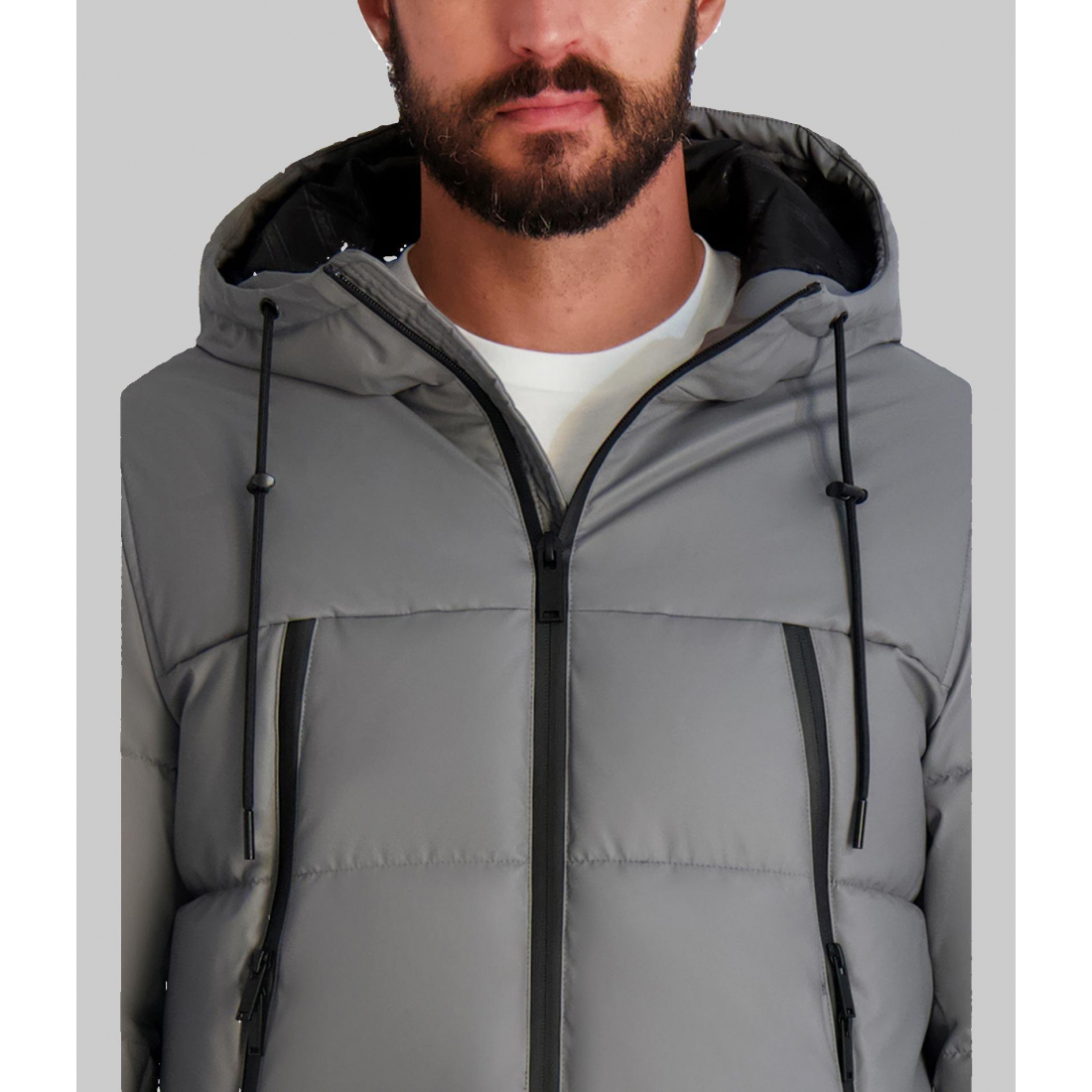 'Mid Weight Hooded Puffer With Pockets' für Herren