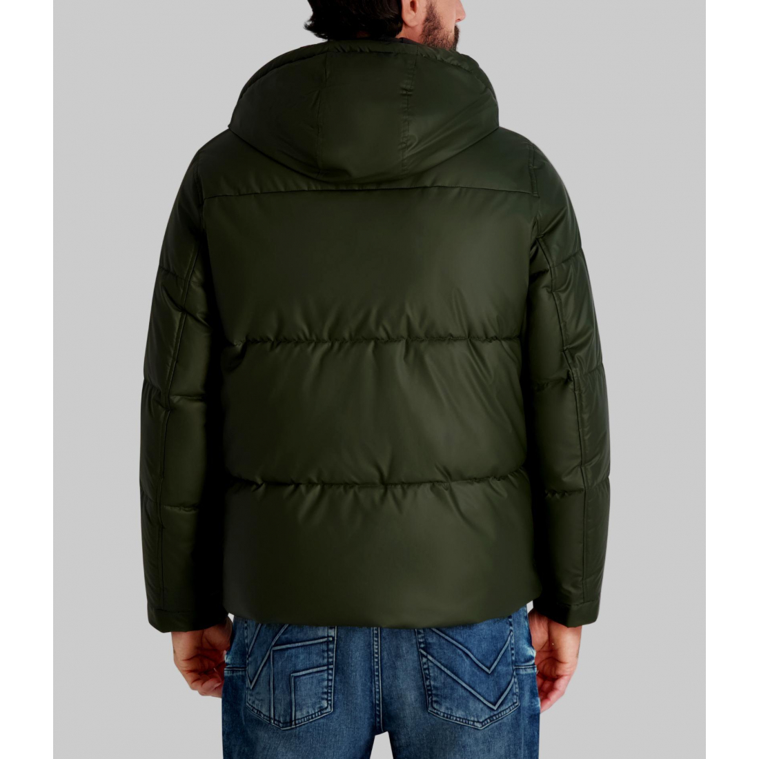 'Mid Weight Hooded Puffer With Pockets' pour Hommes