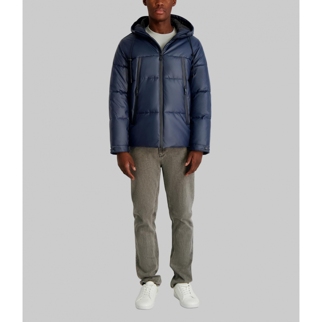 'Mid Weight Hooded Puffer With Pockets' für Herren